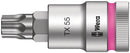Wera 003837 TX55 8767 C HF TORX¨ Zyklop Holding Function Bit-Socket, 1/2"
