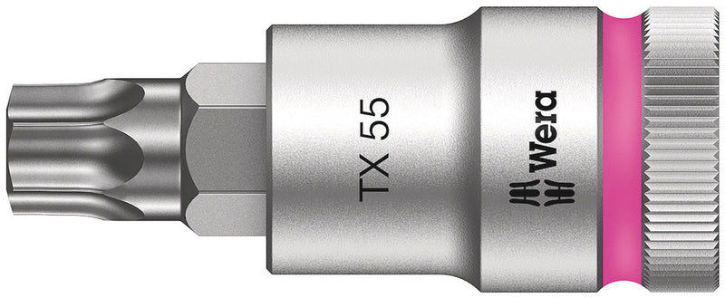 Wera 003837 TX55 8767 C HF TORX¨ Zyklop Holding Function Bit-Socket, 1/2"