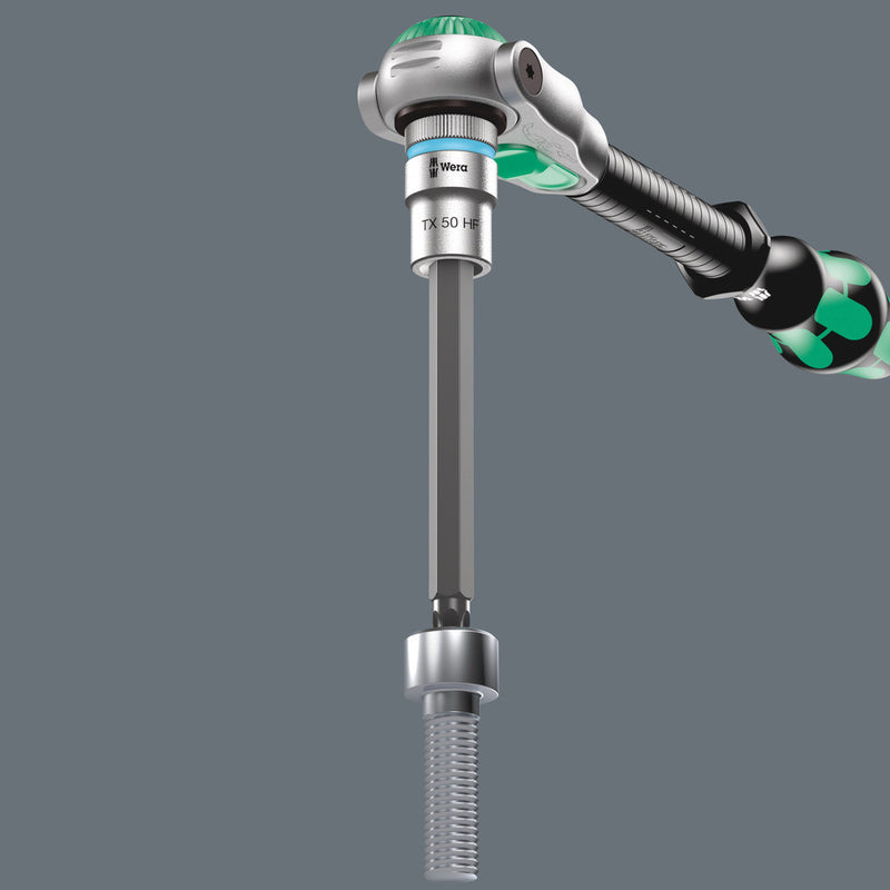 Wera 003852 TX27 8767 C HF TORX¨ Zyklop Holding Function Bit-Socket, 1/2", Long