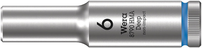 Wera 004503 6mm 8790 HMA Deep 1/4" socket