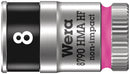 Wera 003723 8mm 8790 HMA Holding Function Zyklop socket 1/4"