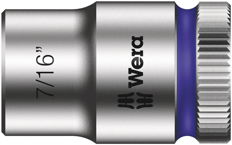 Wera 003573 7/16" 8790 HMB Zyklop Socket, 3/8"