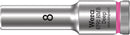 Wera 004530 8mm 8790 HMB Deep Zyklop Socket, 3/8"