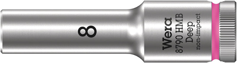 Wera 004530 8mm 8790 HMB Deep Zyklop Socket, 3/8"
