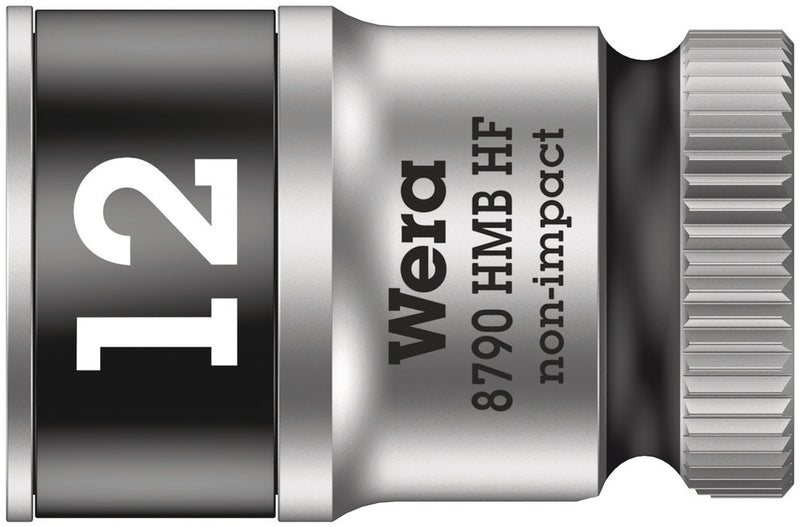 Wera 003746 12mm 8790 HMB Holding Function Zyklop Socket, 3/8"