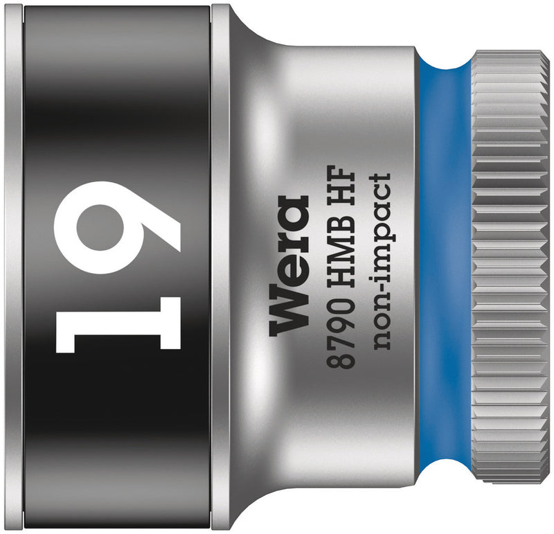 Wera 003753 19mm 8790 HMB Holding Function Zyklop Socket, 3/8"