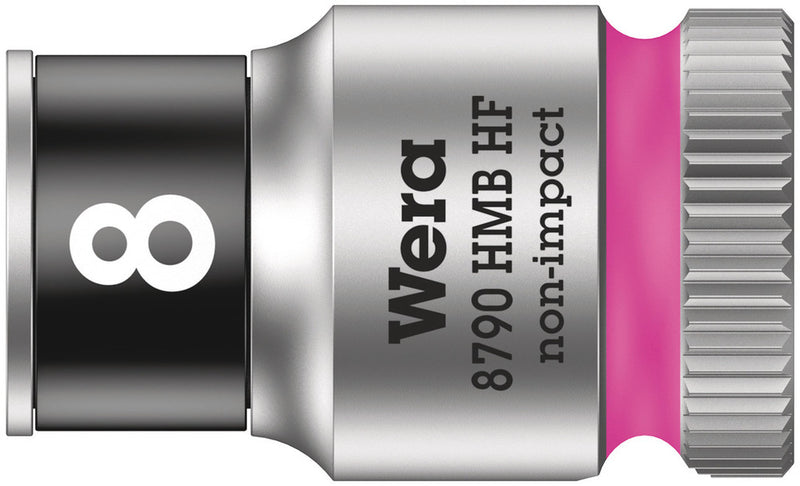 Wera 003742 8mm 8790 HMB Holding Function Zyklop Socket, 3/8"
