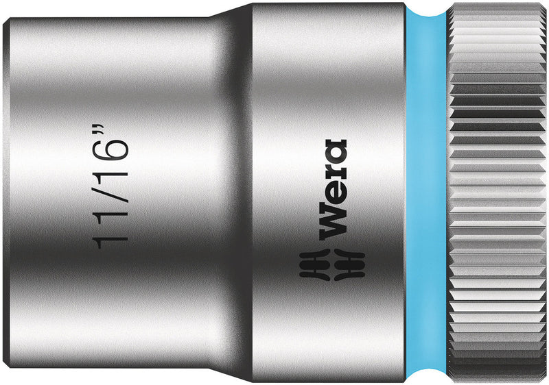 Wera 003624 11/16" 8790 HMC Zyklop Socket, 1/2"