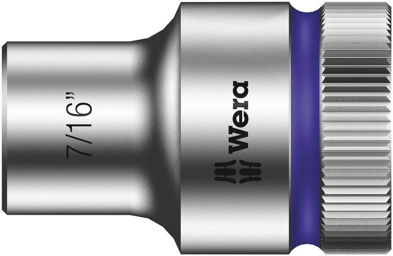 Wera 003619 7/16" 8790 HMC Zyklop Socket, 1/2"