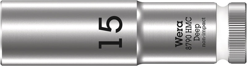 Wera 004555 15mm 8790 HMC Deep Zyklop Socket, 1/2"