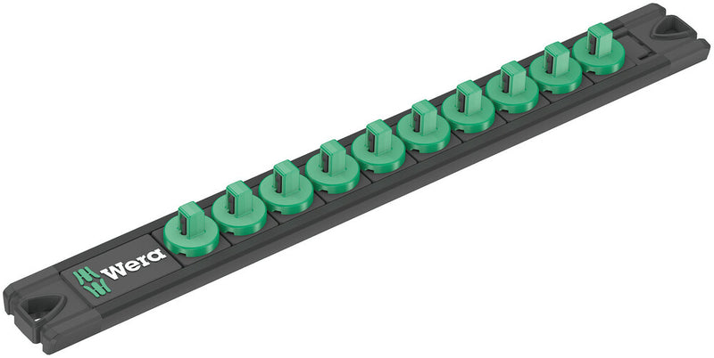 Wera 136420 9600 Magnetic Unloaded Socket Rail, 1/4"