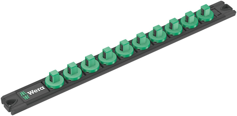 Wera 136421 9601 Magnetic Unloaded Socket Rail, 3/8"
