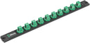 Wera 136422 9602 Magnetic Unloaded Socket Rail, 1/2"