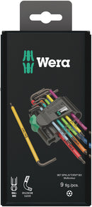 Wera 073599 9pc 967/9 TXBO Multicolour 1 L-Key Set