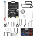 Sealey AP2200BBCOMBO Topchest & Rollcab Combination 6 Drawer Topchest & Rollcab Combination with Ball-Bearing Slides & 128pc Tool Kit