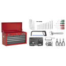 Sealey AP2201BBCOMBO 14 Drawer Topchest & Rollcab Combination with Ball-Bearing Slides & 239pc Tool Kit