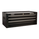 Sealey AP22BSTACK 14 Drawer Topchest, Mid-Box & Rollcab Stack - Black