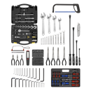 Sealey AP225BCOMBO 5 Drawer Topchest with Ball-Bearing Slides - Black & 230pc Tool Kit