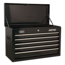 Sealey AP22BSTACK 14 Drawer Topchest, Mid-Box & Rollcab Stack - Black
