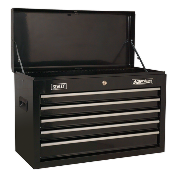 Sealey AP22BSTACK 14 Drawer Topchest, Mid-Box & Rollcab Stack - Black