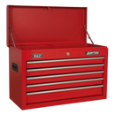 Sealey AP22STACK 14 Drawer Topchest, Mid-Box & Rollcab Stack - Red