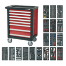 Sealey AP2408TTC08 8 Drawer Rollcab with Ball-Bearing Slides & 707pc Tool Kit