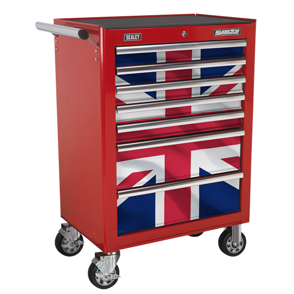 Sealey AP26479TUJ Union Jack Graphics 7 Drawer Rollcab Kit