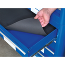 Sealey AP28204BWS 4 Drawer Retro Style Rollcab - Blue with White Stripes