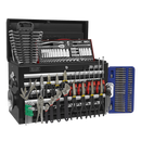 Sealey AP33059BCOMBO 5 Drawer Black Topchest with Ball Bearing Slides & 140pc Tool Kit
