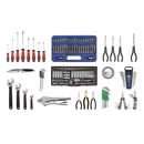 Sealey AP33109BCOMBO 10 Drawer Black Topchest with Ball Bearing Slides & 140pc Tool Kit