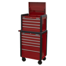 Sealey AP3410STACK Topchest 4 Drawer & Rollcab 6 Drawer Combination