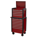 Sealey AP3411STACK Topchest 4 Drawer & Rollcab 7 Drawer Combination