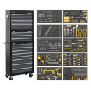 Sealey AP35TBCOMBO 16 Drawer Tool Chest Combination with Ball Bearing Slides & 420pc Tool Kit