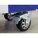 Sealey AP41206BWS 6 Drawer Wide Retro Style Rollcab - Blue with White Stripes