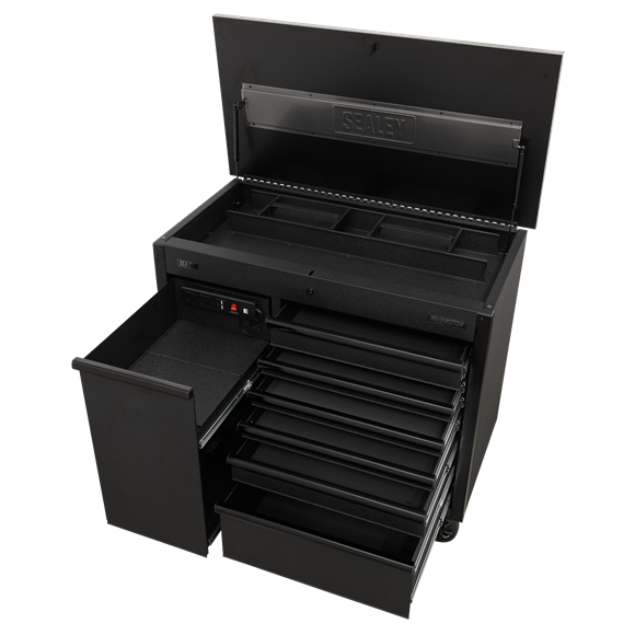 Sealey AP4206BE 1120mm Mobile Tool Cabinet with Power Tool Charging Dr