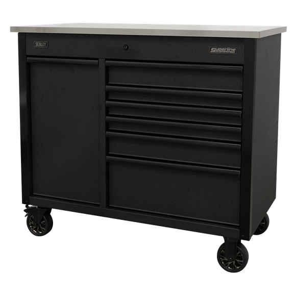 Sealey AP4206BE 1120mm Mobile Tool Cabinet with Power Tool Charging Drawer