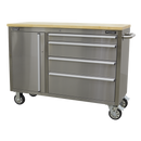 Sealey AP4804SS 4 Drawer Stainless Steel Mobile Tool Cabinet