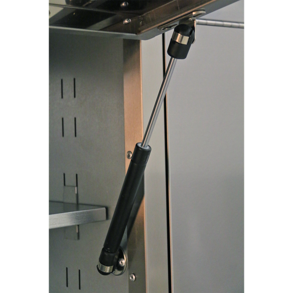 Sealey AP5520SS 10 Drawer & 2 Wall Cupboard Stainless Steel Mobile Tool Cabinet with Backboard