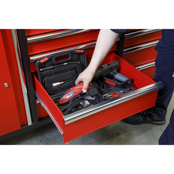 Sealey AP6310 10 Drawer Mobile Workstation with Backboard