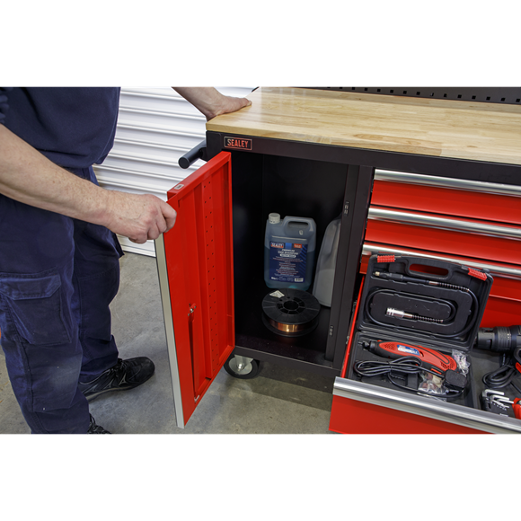 Sealey AP6310 10 Drawer Mobile Workstation with Backboard