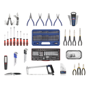 Sealey APCOMBOBBTK57 15 Drawer Red Topchest & Rollcab Combination with Ball Bearing Slides & 147pc Tool Kit