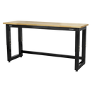 Sealey APMS22 1830mm Heavy-Duty Steel Adjustable Workbench with Wooden Worktop