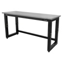 Sealey APMS23 1830mm Heavy-Duty Steel Adjustable Workbench with Stainless Steel Worktop