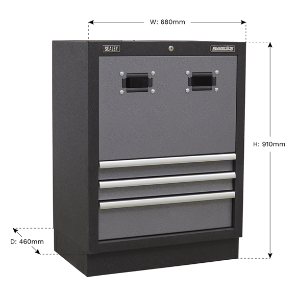 Sealey APMS63 680mm Modular Reel Cabinet