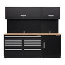 Sealey APMSCOMBO4W Premier 2.3m Storage System - Oak Worktop