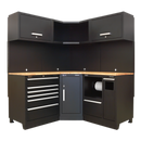 Sealey APMSCOMBO6W Premier 1.7m Corner Storage System - Oak Worktop