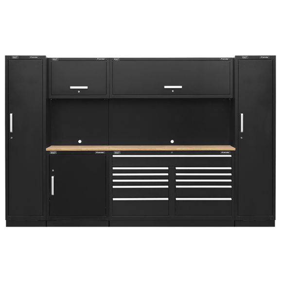 Sealey APMSCOMBO7W Premier 3.3m Storage System - Pressed Wood Worktop