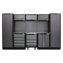 Sealey APMSSTACK03SS Superline Pro 3.2m Storage System - Stainless Worktop