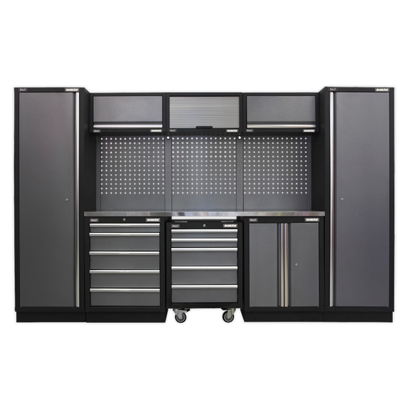 Sealey APMSSTACK03SS Superline Pro 3.2m Storage System - Stainless Worktop