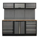 Sealey APMSSTACK07W Superline Pro 2.0m Storage System - Wood Worktop